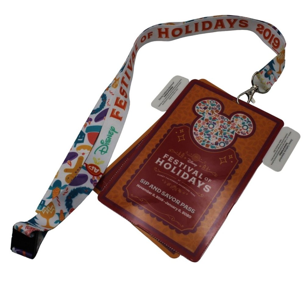 Disney California Adventure AP Festival Of Holidays 2020 Lanyard Disneyland